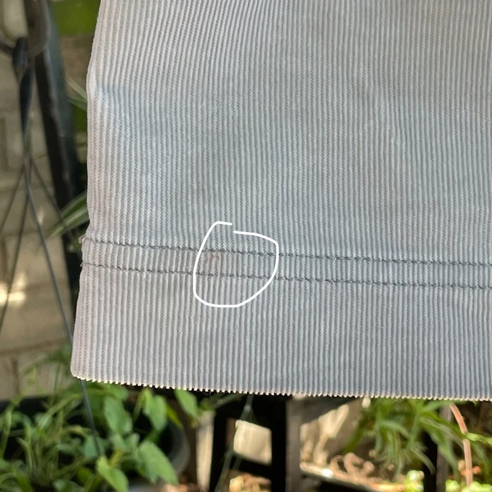 Athleta gray corduroy mini skirt- size 6 - Picture 5 of 6